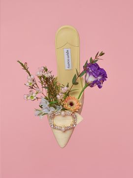 mishuu somuch Mirage Jewelry Mule_Cream