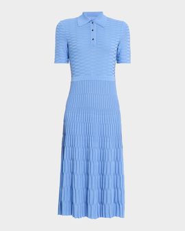 Misook Knit A-Line Midi Dress