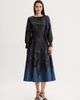 Misook Misook A-Line Bloomscape Jaquard Woven Maxi Dress - 1