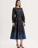 Misook Misook A-Line Bloomscape Jaquard Woven Maxi Dress - 2