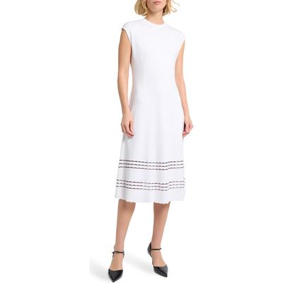 Misook Misook A-Line Knit Midi Dress