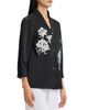 Misook Misook Embroidered Crepe de Chine Blouse - 4