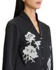 Misook Misook Embroidered Crepe de Chine Blouse - 5