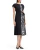 Misook Misook Fit & Flare Abstract Animal Print Midi Dress - 4