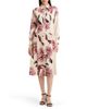 Misook Misook Floral Crepe de Chine Midi Shirtdress - 1
