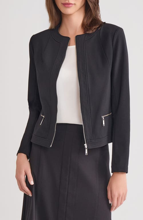 Misook Misook Front Zip Ponte Jacket