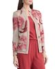 Misook Misook Heritage Floral Jacquard Flat Knit Jacket - 3