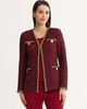 Misook Misook Heritage Trim Tweed Knit Jacket - 1