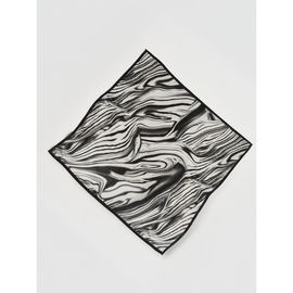 Misook Misook Marble Print Silk Scarf