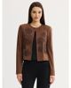 Misook Misook Relaxed Embroidered Metallic Knit Cardigan - 1