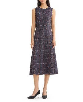 Misook Misook Sleeveless A-Line Ribbon Knit Maxi Dress