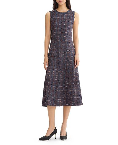 Misook Misook Sleeveless A-Line Ribbon Knit Maxi Dress