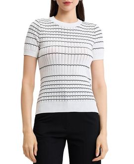Misook Misook Striped Soft Knit Top