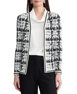 Misook Misook Tailored Faux Double Breasted Knit Jacket