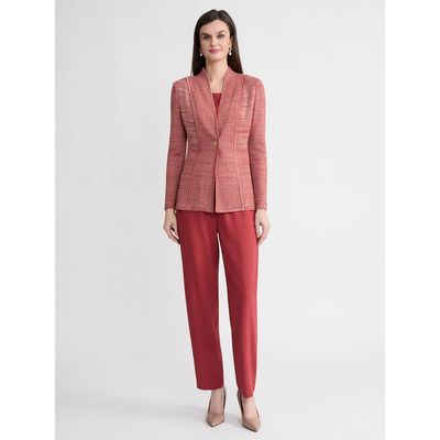 Misook Misook Tailored Melange Princess Seam Knit Jacket