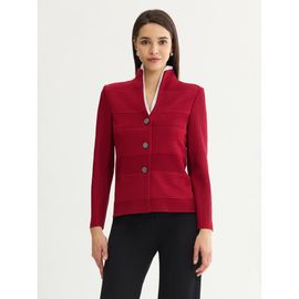 Misook Misook Tailored Ottoman Stitch Knit Jacket