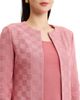 Misook Misook Tailored Tonal Checkered Knit Jacket - 5