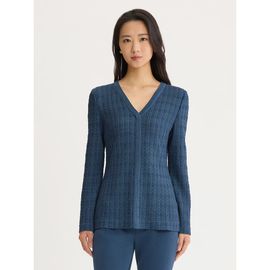 Misook Misook Tonal Tweed Knit Tunic