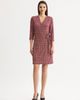 Misook Misook Tweed Jacquard Knit Wrap Dress - 1
