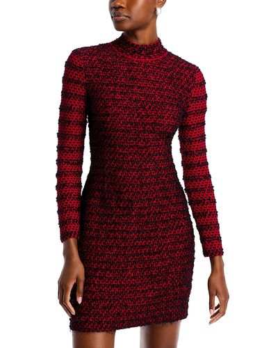 Misook Misook Two Toned Eyelash Knit Sheath Dress