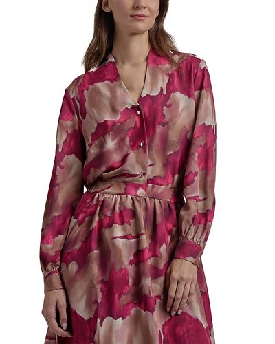 Misook Misook Watercolor Print Blouse
