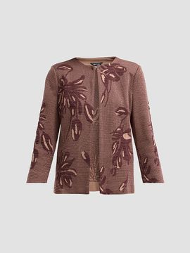 Misook Misook Women's Heritage Floral Jacquard Jacket