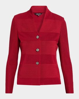 Misook Ottoman-Knit Jacket