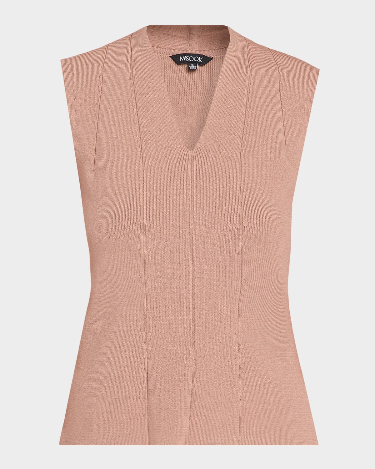 Misook Princess Seam V-Neck Tank Top