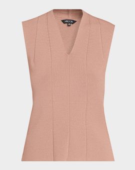Misook Princess Seam V-Neck Tank Top