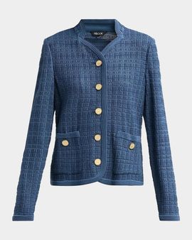 Misook Rib-Knit Jacket