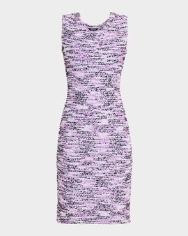Misook Sleeveless Textured Tweed Dress