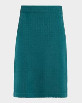 Misook Straight Textured Knit Skirt