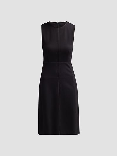 Misook Women's Contrast Stitch Ponte Sheath Dress