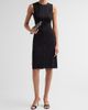 Misook Women's Contrast Stitch Ponte Sheath Dress - 2