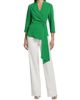 Misook Women's Crepe De Chine Wrap Blouse - 2