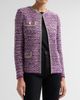 Misook Women's Eyelash Ribbon Knit Jacket - 4