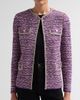 Misook Women's Eyelash Ribbon Knit Jacket - 5