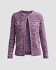 Misook Women's Eyelash Ribbon Knit Jacket - 6