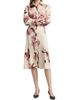 Misook Women's Floral Crepe De Chine Midi-Shirtdress - 3