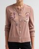 Misook Women's Floral Embroidered Knit Cardigan - 5