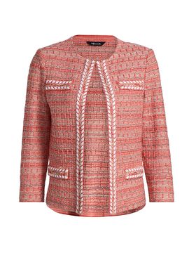 Misook Women's Heritage Whipstitch-Trim Jacket