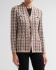 Misook Women's Houndstooth Tailored Tweed Knit Jacket - 4