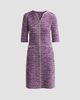 Misook Women's Metallic Tweed Knit Sheath Dress - 6