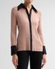 Misook Women's Mixed Media Soft Knit Shirt - 4