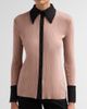 Misook Women's Mixed Media Soft Knit Shirt - 5