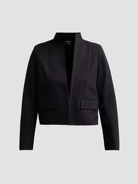 Misook Women's Ponte Contrast Stitch Jacket