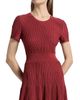 Misook Women's Rib-Knit Fit & Flare Midi-Dress - 6