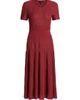 Misook Women's Rib-Knit Fit & Flare Midi-Dress - 8