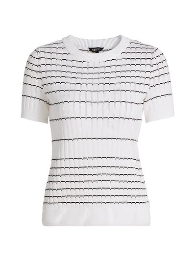 Misook Women's Striped Soft Knit Top