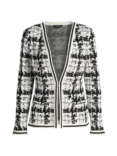 Misook Women's Tailored Faux Double Breasted Knit Jacket